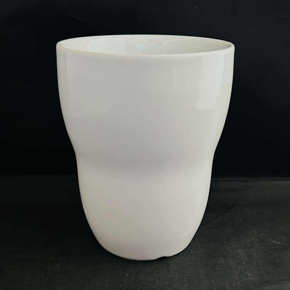 Starbucks Aida White Coffee Mug 8oz No Handle Discontinued Double Wall 2008